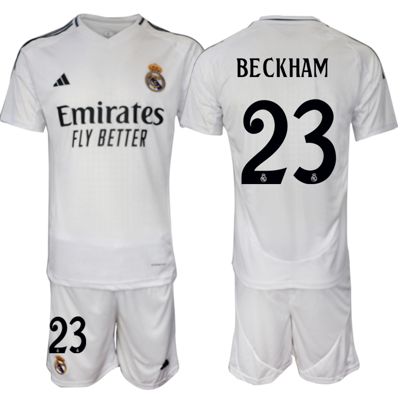 Men 2024-2025 Club Real Madrid home White 23 Soccer Jersey
